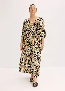 Abito lungo in viscosa fluente con paillettes, bonprix