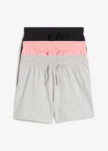 Shorts in jersey di puro cotone biologico (pacco da 3), bonprix