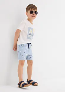 T-shirt e pantaloncini in puro cotone biologico (set 2 pezzi), bonprix