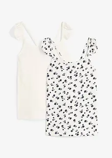 Top in puro cotone biologico (pacco da 2), bonprix