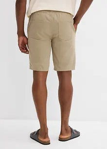 Bermuda con elastico in vita in puro cotone, regular fit, bonprix