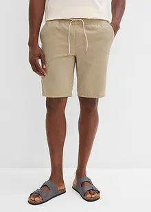 Bermuda con elastico in vita in puro cotone, regular fit, bonprix