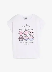 T-shirt con smiley in puro cotone, SmileyWorld