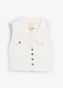Gilet in jeans elasticizzato, bonprix