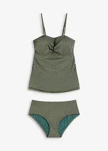 Tankini (set 2 pezzi) con filato glitterato, bonprix