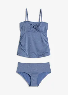 Tankini (set 2 pezzi) con filato glitterato, bonprix