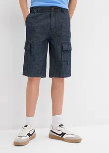 Bermuda cargo in chambray, regular fit, bonprix