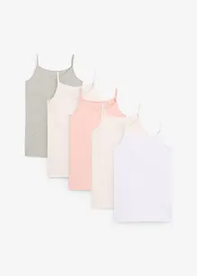 Canottiera con cotone morbido (pacco da 5), bonprix