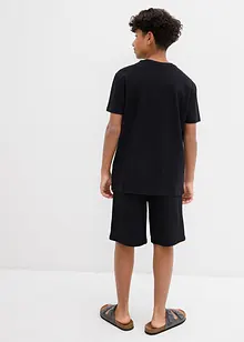 T-shirt e pantaloni corti in cotone biologico (set 2 pezzi), bonprix