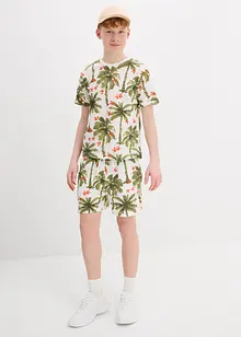 T-shirt e pantaloncini in cotone biologico (set 2 pezzi), bonprix