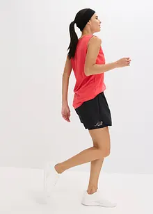 Pantaloni corti sportivi 2 in 1 ultra leggeri, bonprix