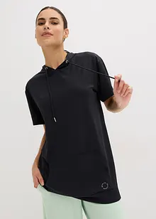 T-shirt oversize per sport con cappuccio, ad asciugatura rapida, bonprix