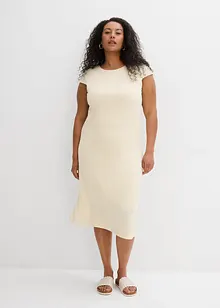 Abito midi in simil maglia, bonprix