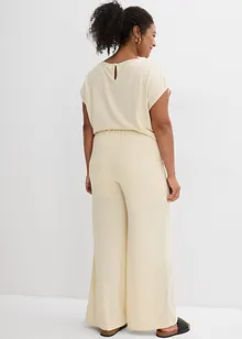 Pantaloni a palazzo in simil maglia, bonprix