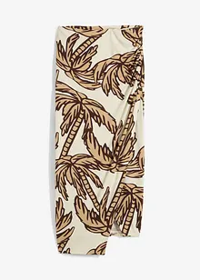 Gonna di jersey fantasia in misto viscosa morbido, bonprix