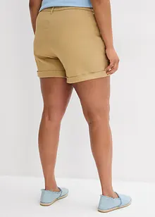 Shorts in twill a vita alta, bonprix