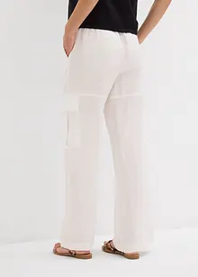 Pantaloni cargo fluenti con gambe larghe, bonprix