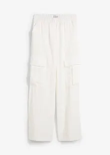 Pantaloni cargo fluenti con gambe larghe, bonprix