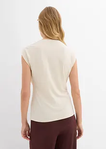 Maglia a portafoglio in misto viscosa fluente, bonprix