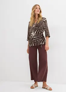 Blusa con maniche a kimono in simil lino, bonprix