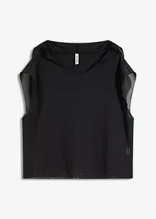 Maglia copricostume trasparente con cappuccio, bonprix