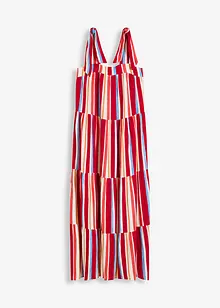 Abito a righe con spalline in viscosa strutturata, bonprix