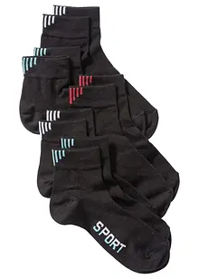 Calzini sportivi con scritta (pacco da 5 paia), bonprix