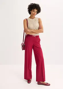 Pantaloni larghi con cintura decorativa, bonprix