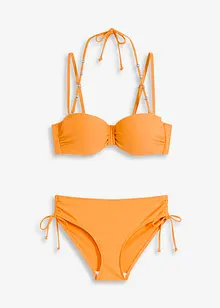 Bikini a balconcino con spalline aggiuntive da legare al collo (set 2 pezzi), bonprix