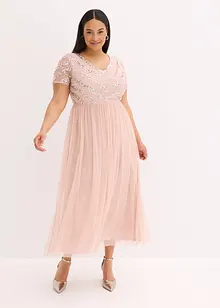 Abito lungo con paillettes, bonprix