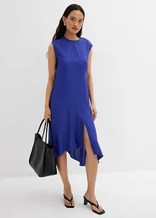 Abito midi asimmetrico in fine viscosa, bonprix