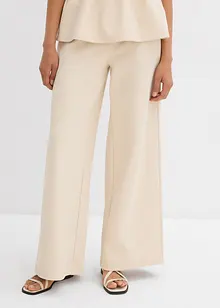Pantaloni larghi in piquet, bonprix