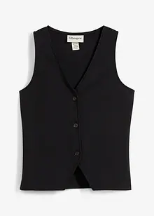 Gilet comodo in maglia punto Roma, bonprix