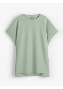 T-shirt asimmetrica in jersey di cotone pesante, bonprix