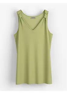 Top lungo in misto lino e viscosa, bonprix