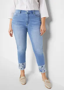 Jeans slim fit elasticizzati, vita media, bonprix