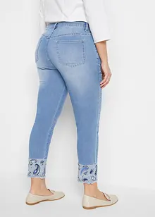 Jeans slim fit elasticizzati, vita media, bonprix