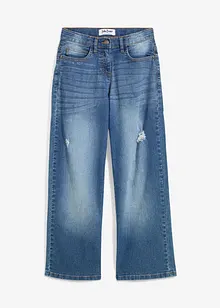 Jeans wide leg, vita media, bonprix