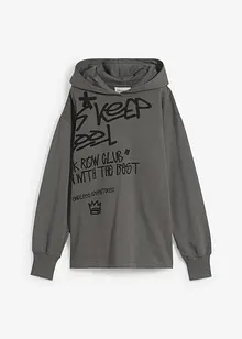Felpa oversize con cappuccio, bonprix