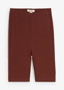 Pantaloncini in jersey a costine, vita alta, bonprix