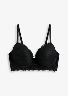Reggiseno con coppe preformate e pizzo morbido, bonprix