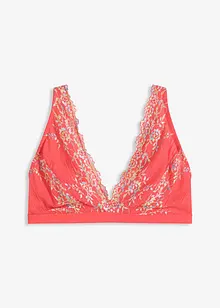 Bralette senza ferretto con pizzo colorato, bonprix
