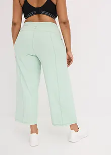 Pantaloni capri sportivi comodi con gambe larghe, bonprix