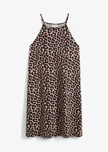 Abito leopardato in puro cotone, bonprix