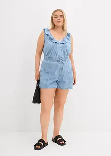 Shorts in jeans con comodo elastico, vita alta, bonprix