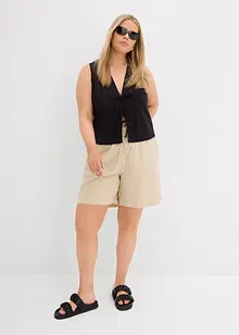 Shorts misto lino, bonprix