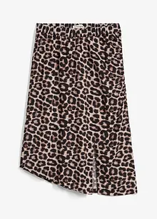Gonna leopardata con spacco, bonprix