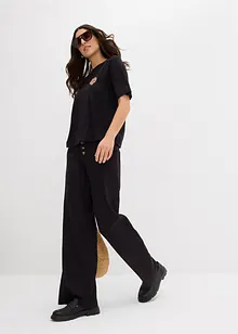 Maglietta cropped con spalle scese, bonprix