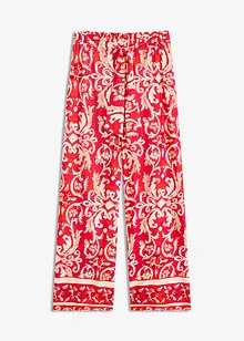 Pantaloni in jersey di misto viscosa morbido in fantasia, bonprix