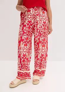 Pantaloni in jersey di misto viscosa morbido in fantasia, bonprix